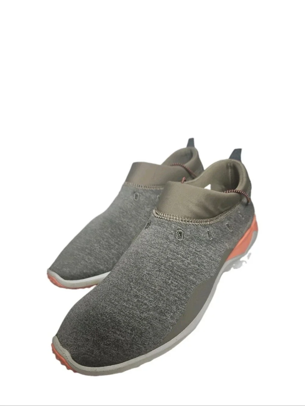 Merrell Cloud Moc Knit Slip-On Sneaker   Women 8.5 Gray/Orange Walk 515738[8A